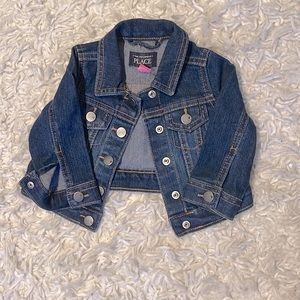 Baby girl denim jacket, 6-9 Months, EUC